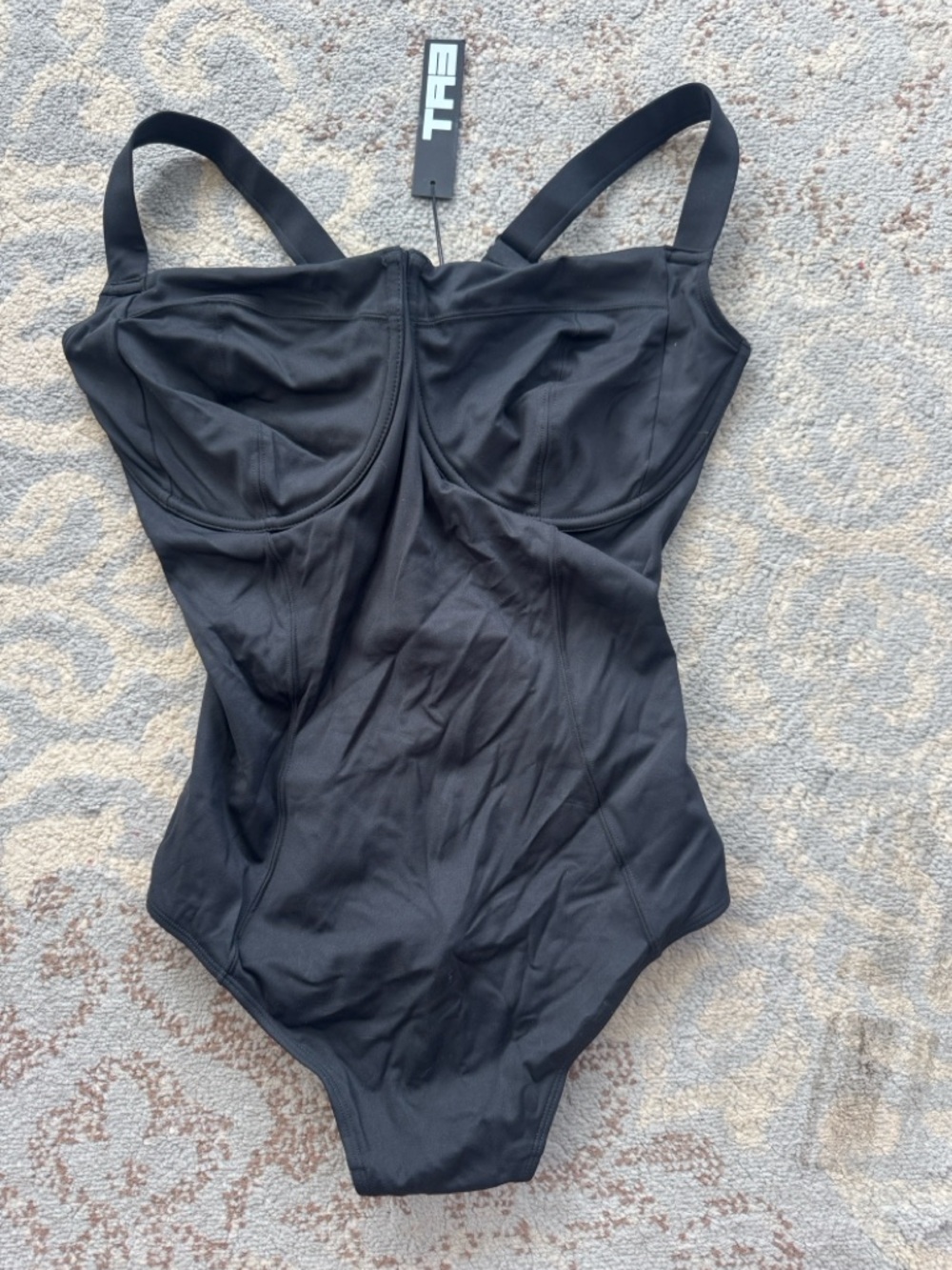 TA3 Lifty Snatched Waist Corset Swimsuit Black XL Regular/ Long